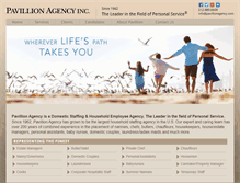 Tablet Screenshot of pavillionagency.com